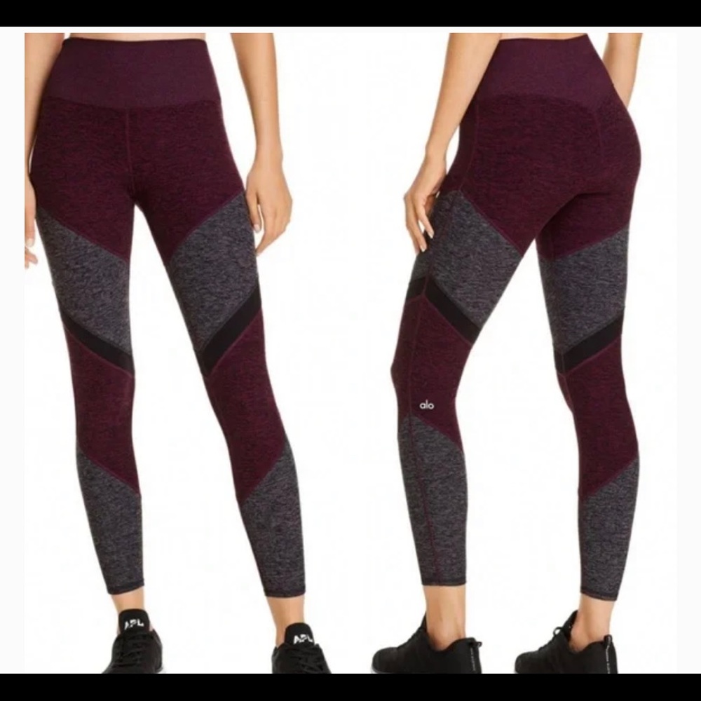 Alo color block yoga pant bundle